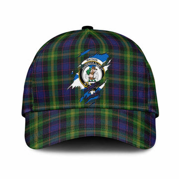 Watson Tartan Classic Cap with Family Crest In Me Style