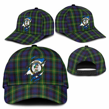 Watson Tartan Classic Cap with Family Crest In Me Style