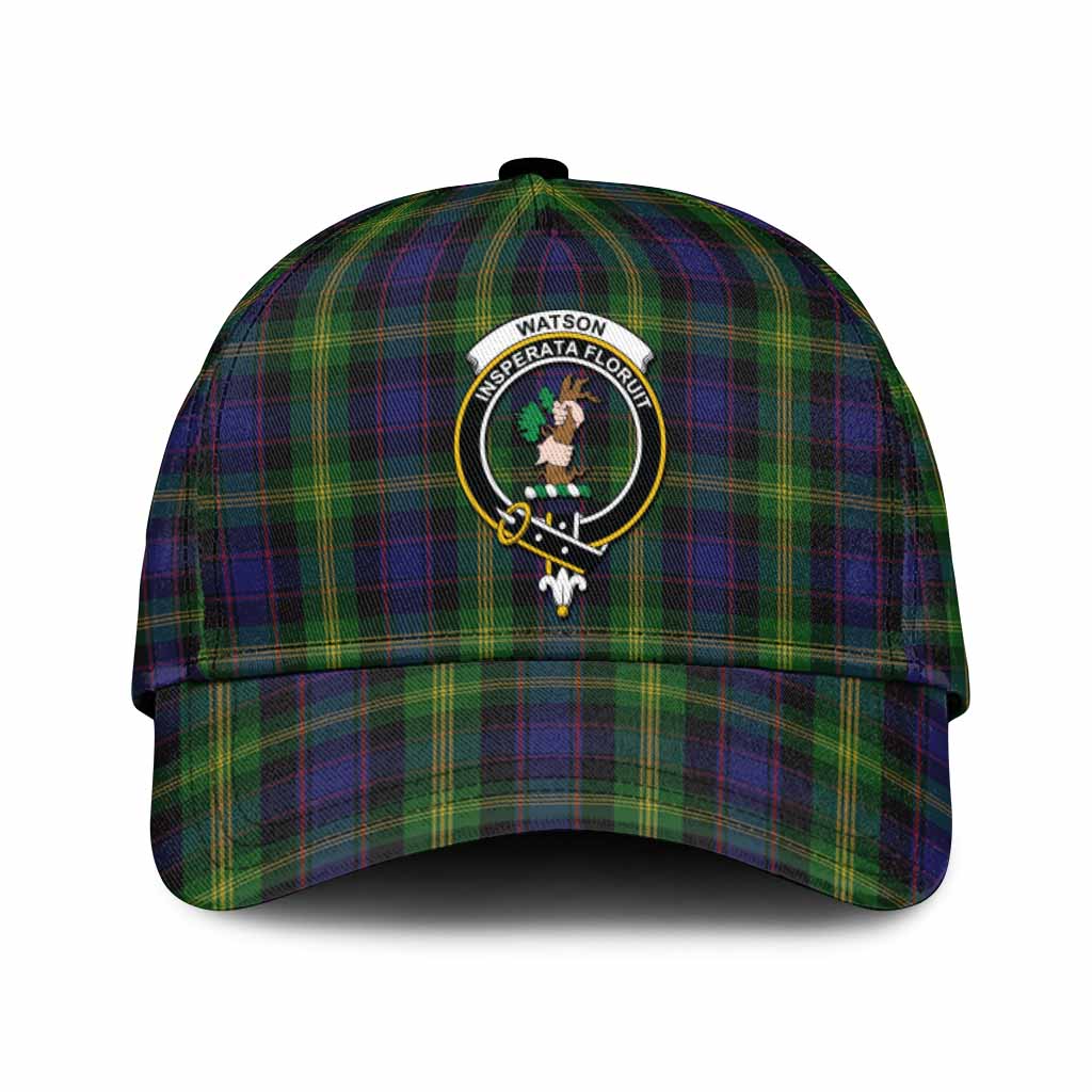 Watson Tartan Classic Cap with Family Crest