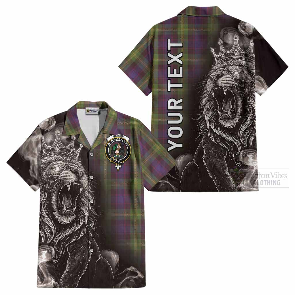 Watson Tartan Cotton Hawaiian Shirt Roaring Lion Heritage