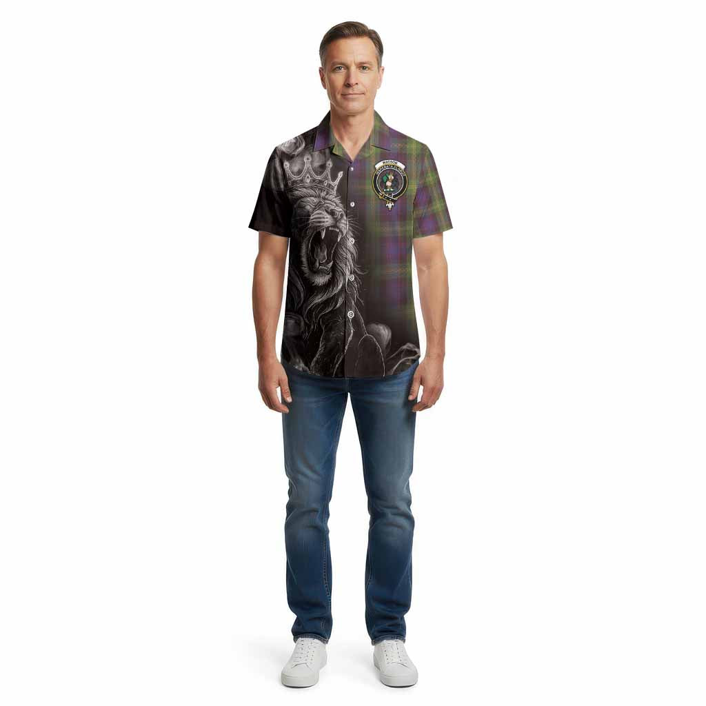 Watson Tartan Cotton Hawaiian Shirt Roaring Lion Heritage