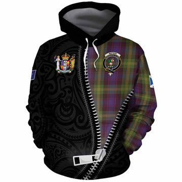 Watson Tartan Cotton Hoodie New Zealand Pattern Unique Zipper Stylized