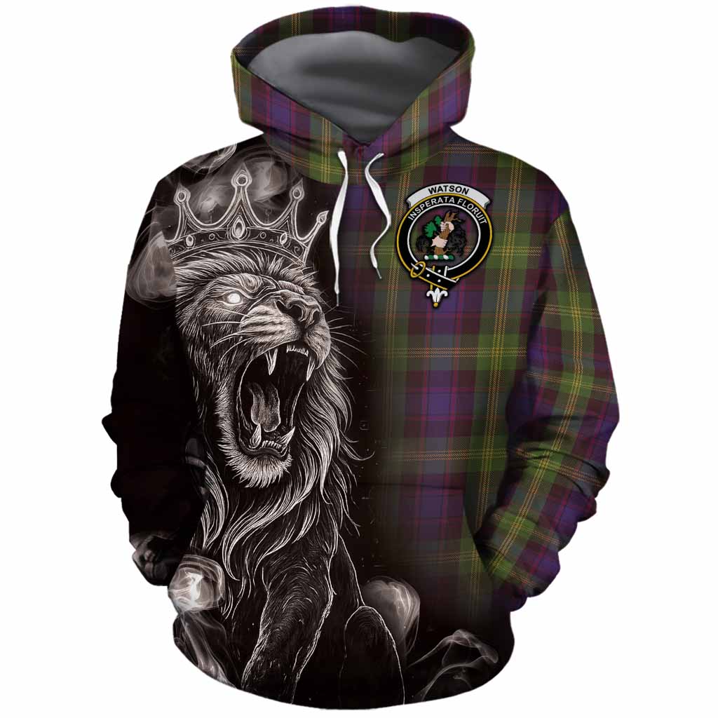 Watson Tartan Cotton Hoodie Roaring Lion Heritage