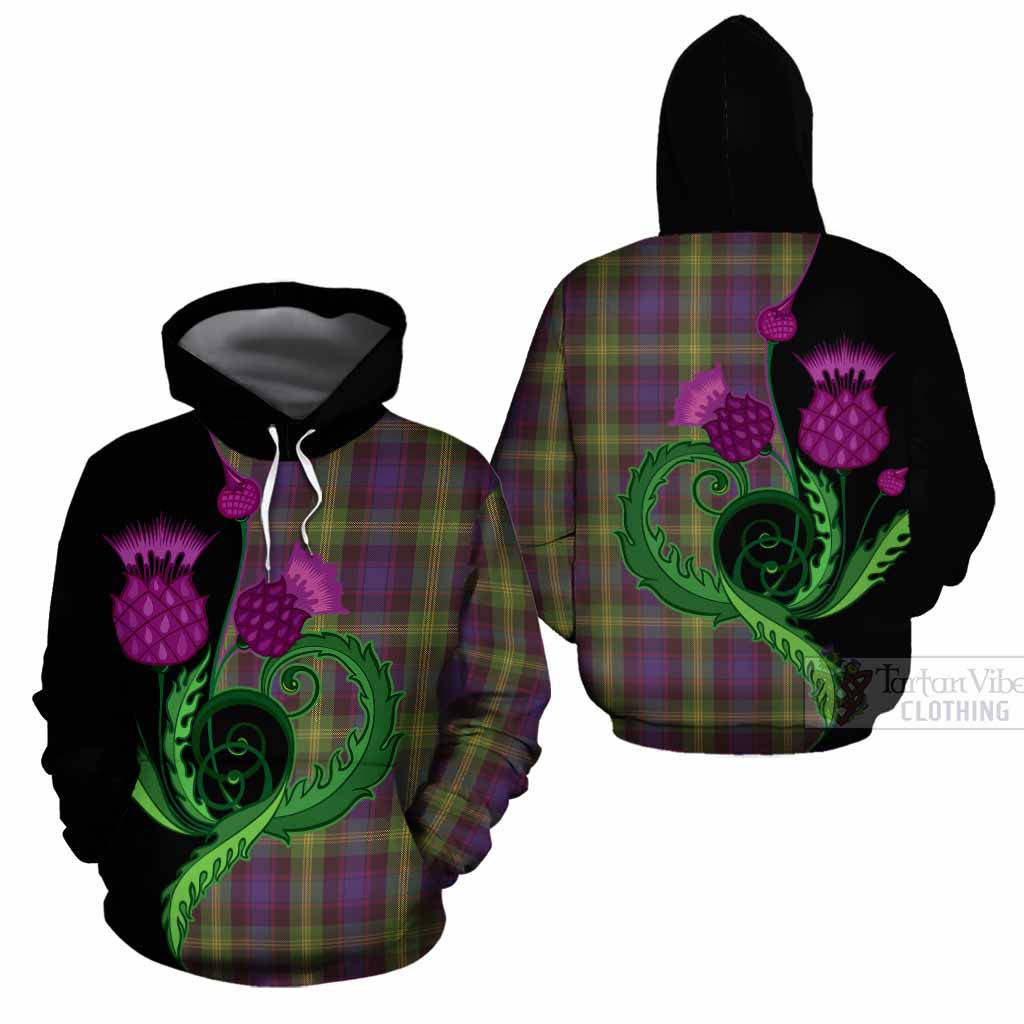 Watson Tartan Cotton Hoodie Traditional Scottish Thistle