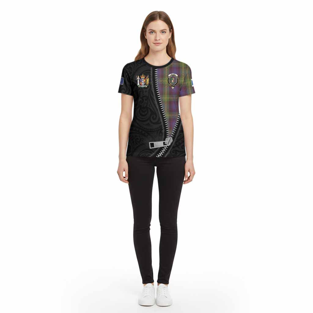 Watson Tartan Cotton T-shirt New Zealand Pattern Unique Zipper Stylized