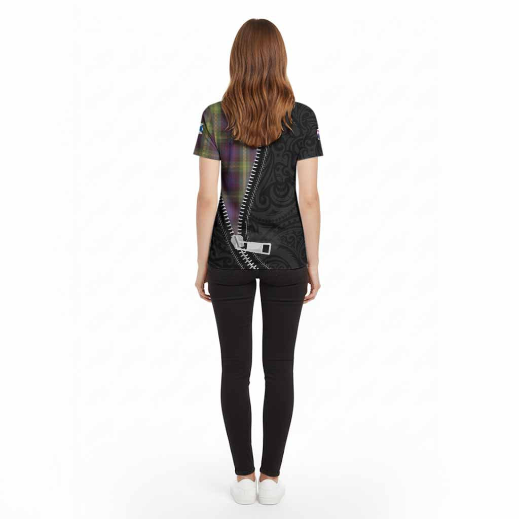 Watson Tartan Cotton T-shirt New Zealand Pattern Unique Zipper Stylized