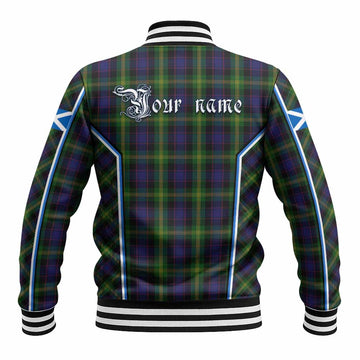 Watson Tartan Crest Baseball Jacket Scotland Coat of Arm Flag Style