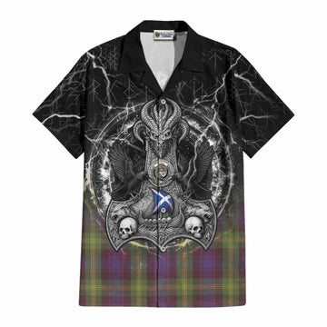 Watson Tartan Crest Cotton Hawaiian Shirt Celtic Odin's Raven Legacy