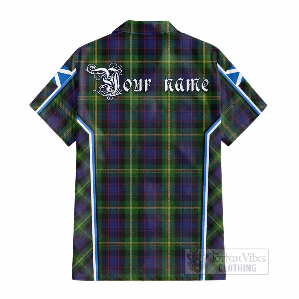 Watson Tartan Crest Cotton Hawaiian Shirt Scotland Coat of Arm Flag Style - Tartan Vibes Clothing