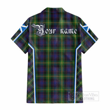 Watson Tartan Crest Cotton Hawaiian Shirt Scotland Coat of Arm Flag Style - Tartan Vibes Clothing