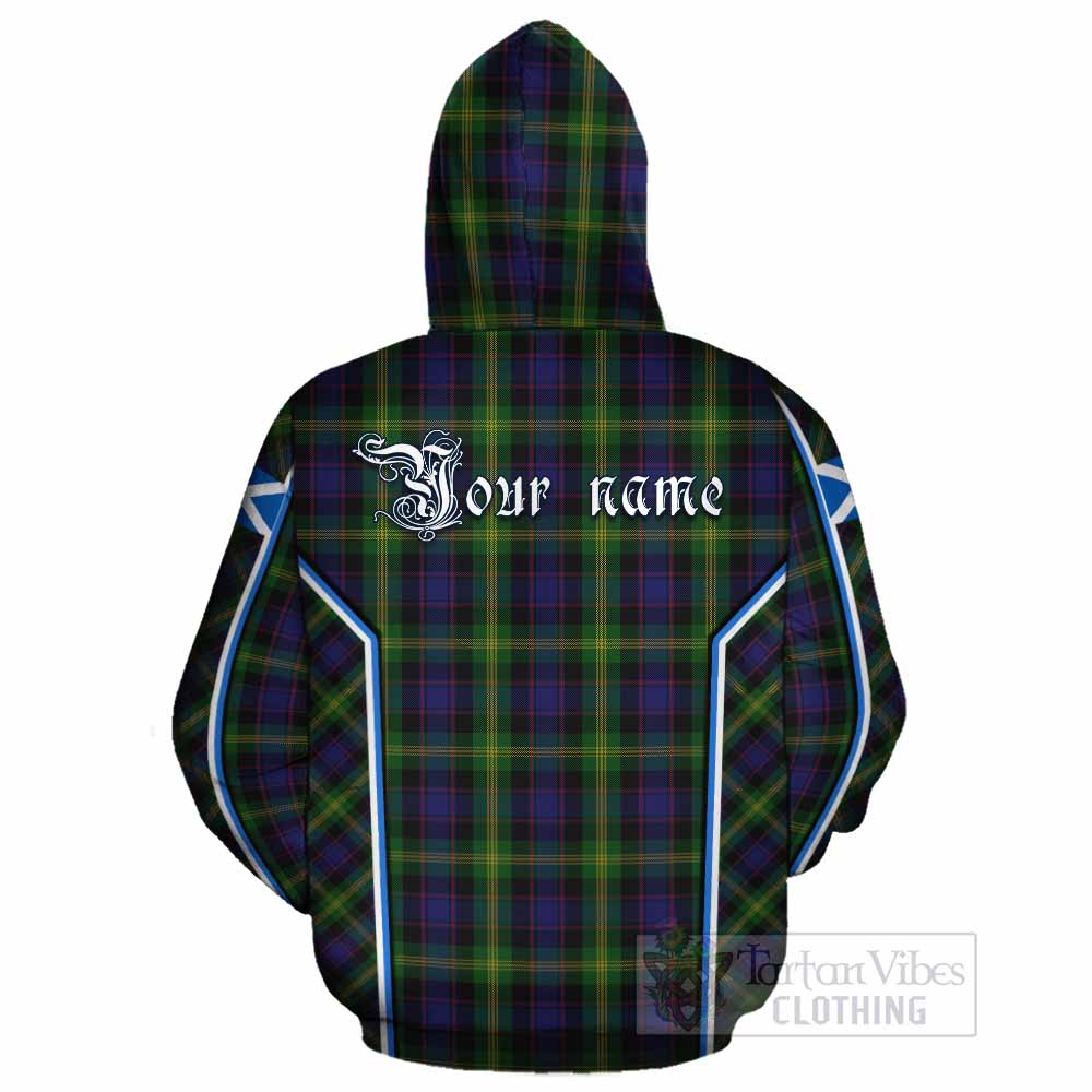 Watson Tartan Crest Cotton Hoodie Scotland Coat of Arm Flag Style - Tartan Vibes Clothing