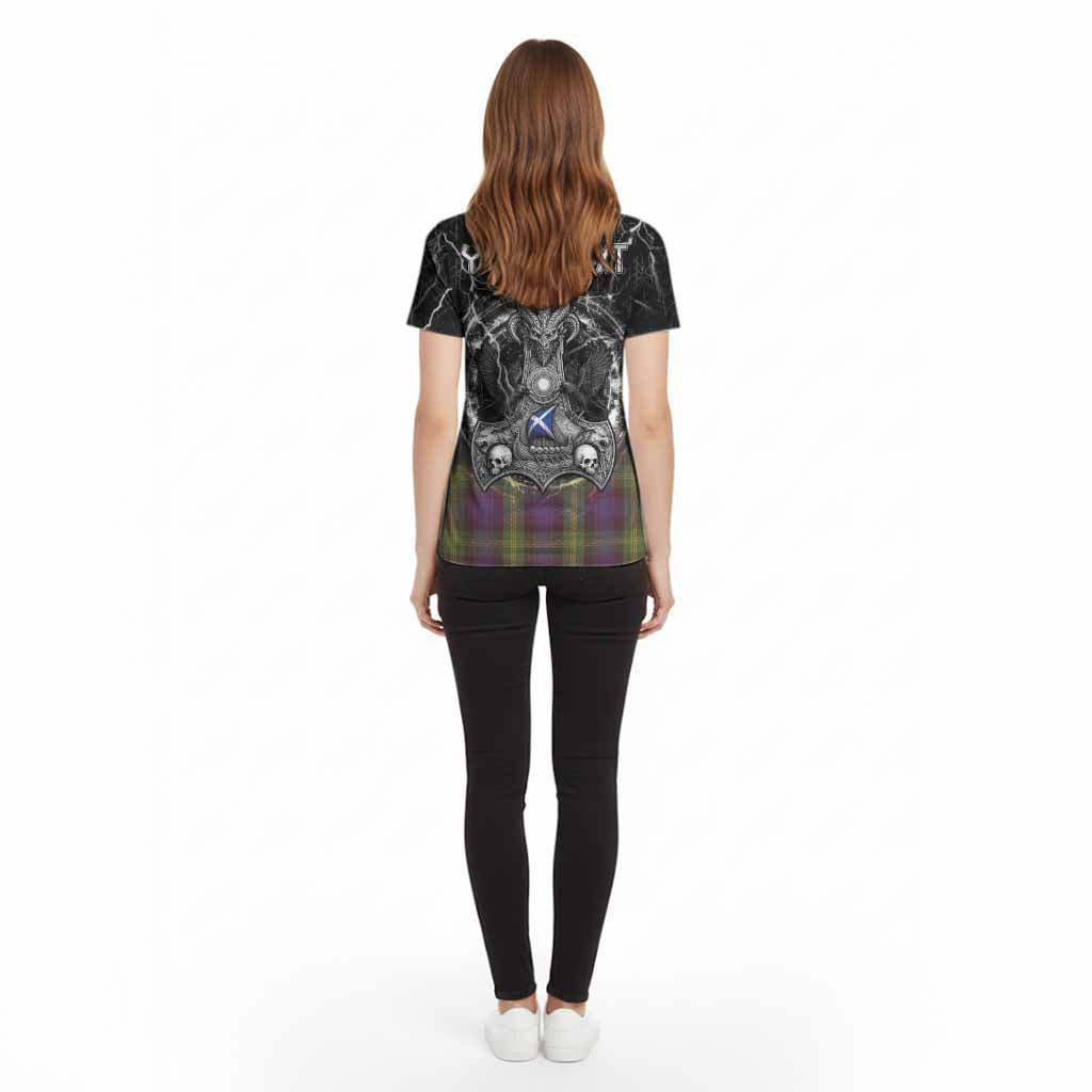 Watson Tartan Crest Cotton T-shirt Celtic Odin's Raven Legacy
