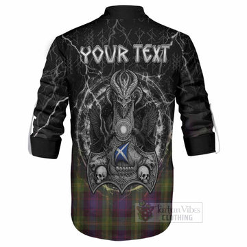 Watson Tartan Crest Ghillie Shirt Celtic Odin's Raven Legacy