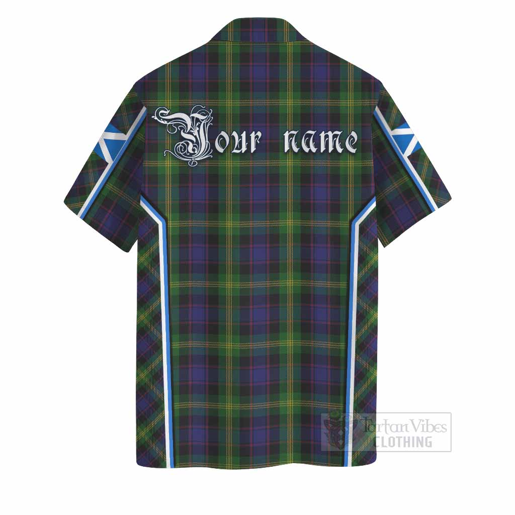 Watson Tartan Crest Hawaiian Shirt Scotland Coat of Arm Flag Style - Tartan Vibes Clothing
