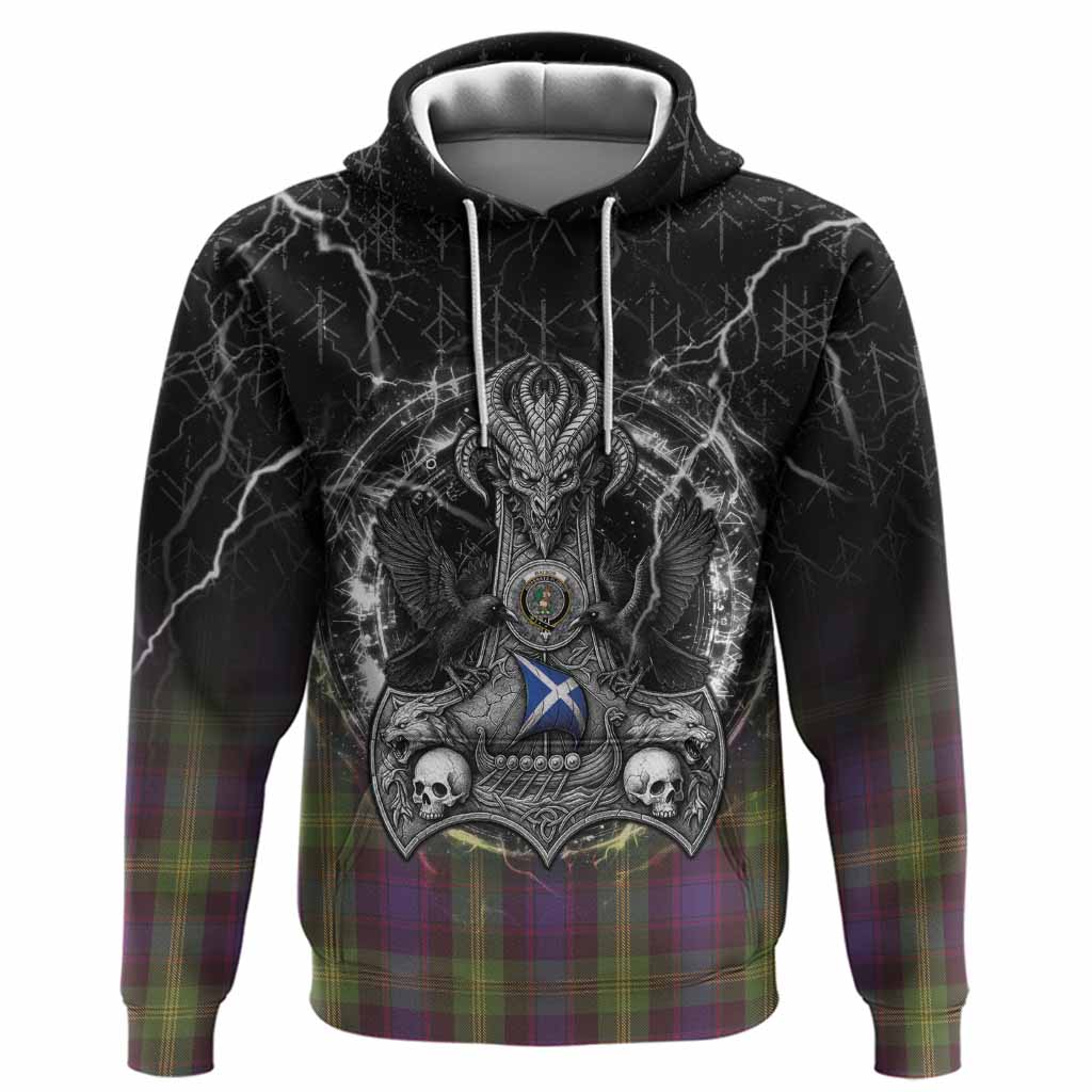 Watson Tartan Crest Hoodie Celtic Odin's Raven Legacy