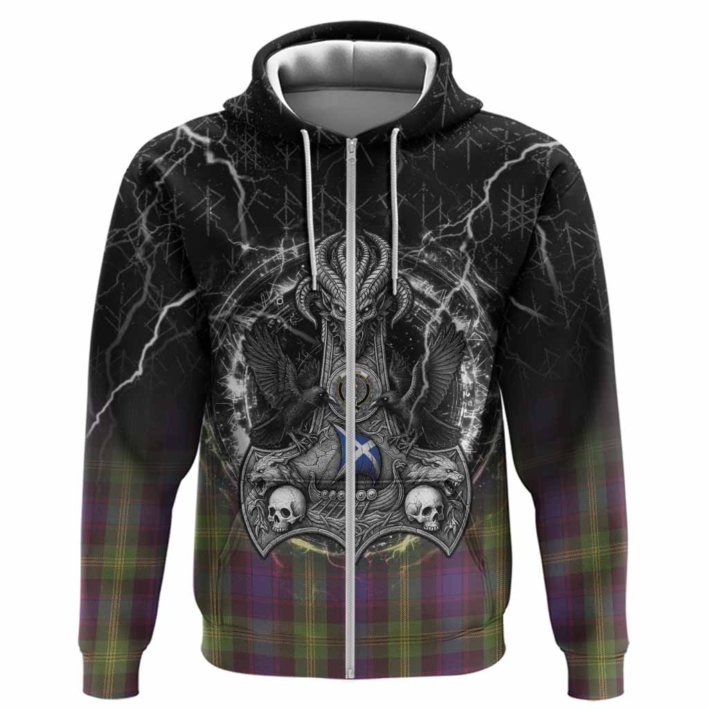 Watson Tartan Crest Hoodie Celtic Odin's Raven Legacy