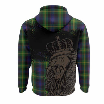 Watson Tartan Crest Hoodie Crowned Lion Heritage Style