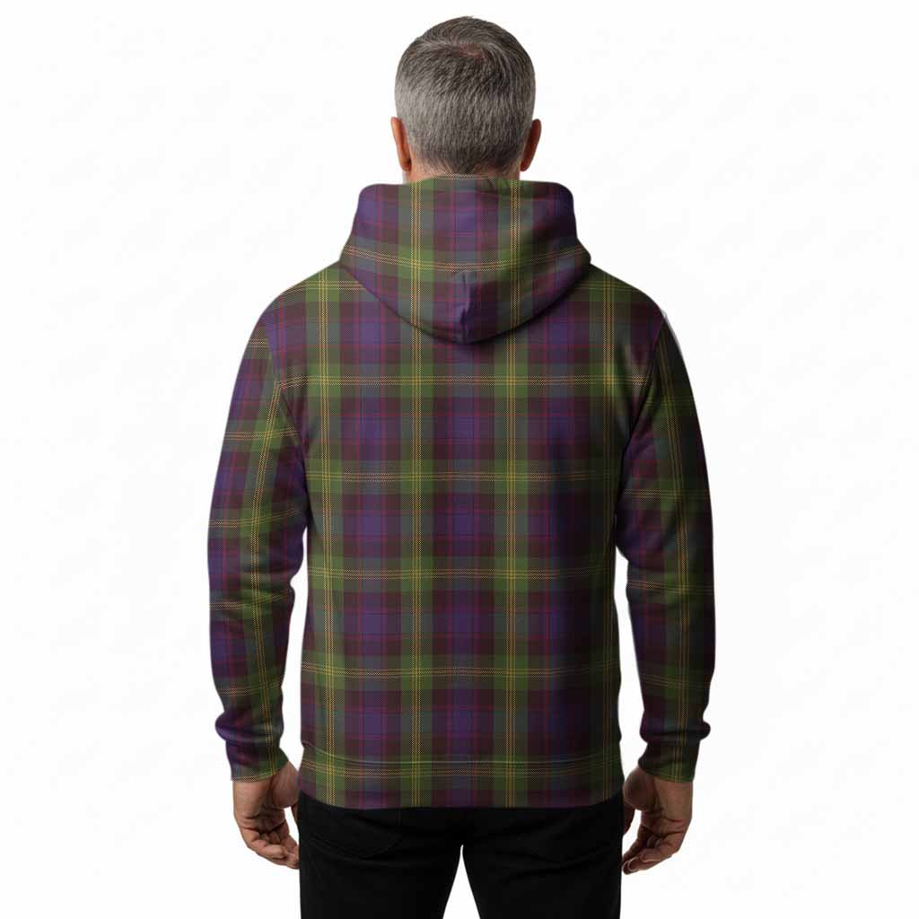 Watson Tartan Crest Hoodie Ferocious Lion Style