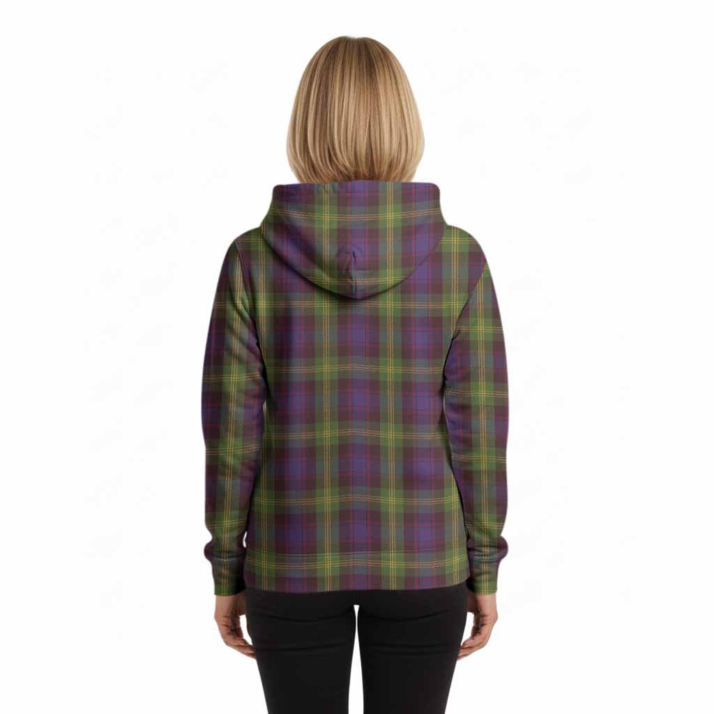 Watson Tartan Crest Hoodie Ferocious Lion Style