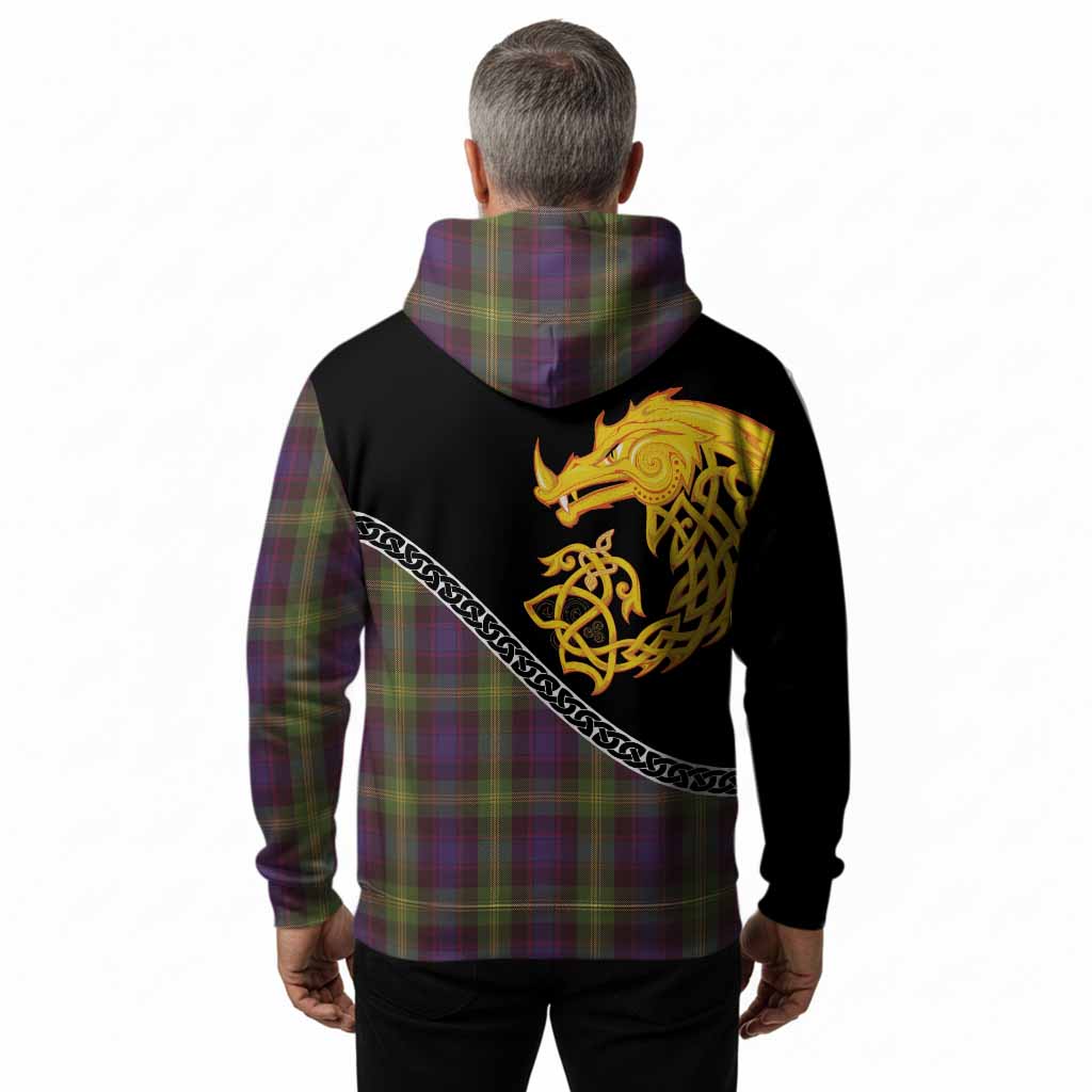 Watson Tartan Crest Hoodie Legendary Dragon Knot Half Style