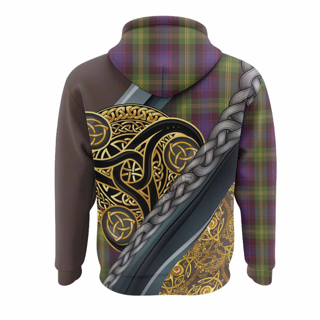 Watson Tartan Crest Hoodie Scottish Triskele Celtic