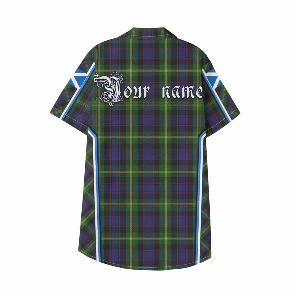 Watson Tartan Crest Kid Hawaiian Shirt Scotland Coat of Arm Flag Style - Tartan Vibes Clothing