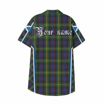 Watson Tartan Crest Kid Hawaiian Shirt Scotland Coat of Arm Flag Style - Tartan Vibes Clothing