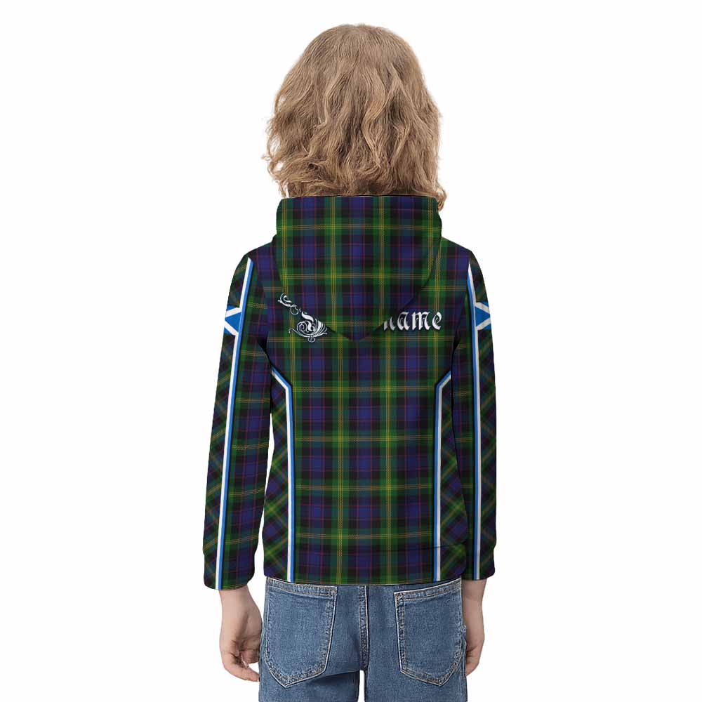 Watson Tartan Crest Kid Hoodie Scotland Coat of Arm Flag Style - Tartan Vibes Clothing