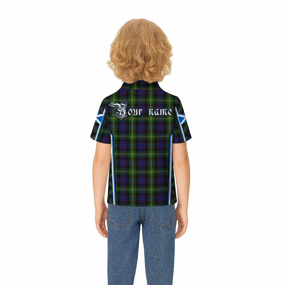 Watson Tartan Crest Kid Polo Shirt Scotland Coat of Arm Flag Style - Tartan Vibes Clothing