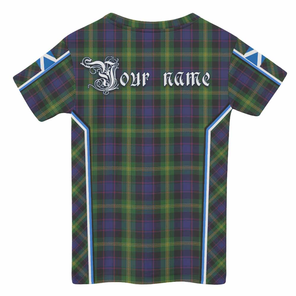 Watson Tartan Crest Kid T-shirt Scotland Coat of Arm Flag Style - Tartan Vibes Clothing
