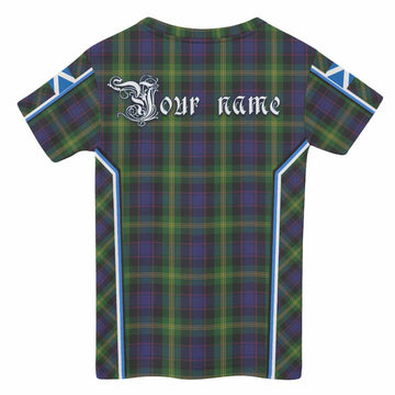 Watson Tartan Crest Kid T-shirt Scotland Coat of Arm Flag Style - Tartan Vibes Clothing