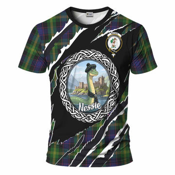 Watson Tartan Crest Loch Ness Monster T-Shirt Celtic Knot Nessie Art