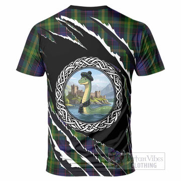 Watson Tartan Crest Loch Ness Monster T-Shirt Celtic Knot Nessie Art