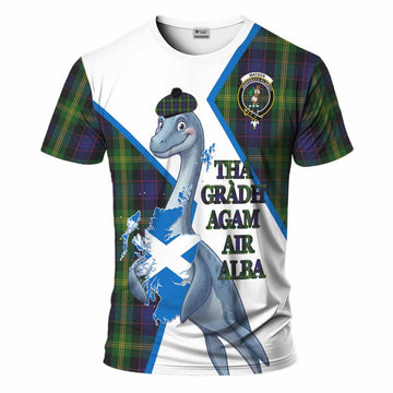 Watson Tartan Crest Loch Ness Monster T-Shirt Nessie Scottish Map Tha Gradh Agam Air Alba