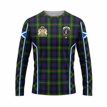 Watson Tartan Crest Long Sleeve T-Shirt Scotland Coat of Arm Flag Style - Tartan Vibes Clothing