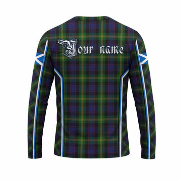 Watson Tartan Crest Long Sleeve T-Shirt Scotland Coat of Arm Flag Style - Tartan Vibes Clothing