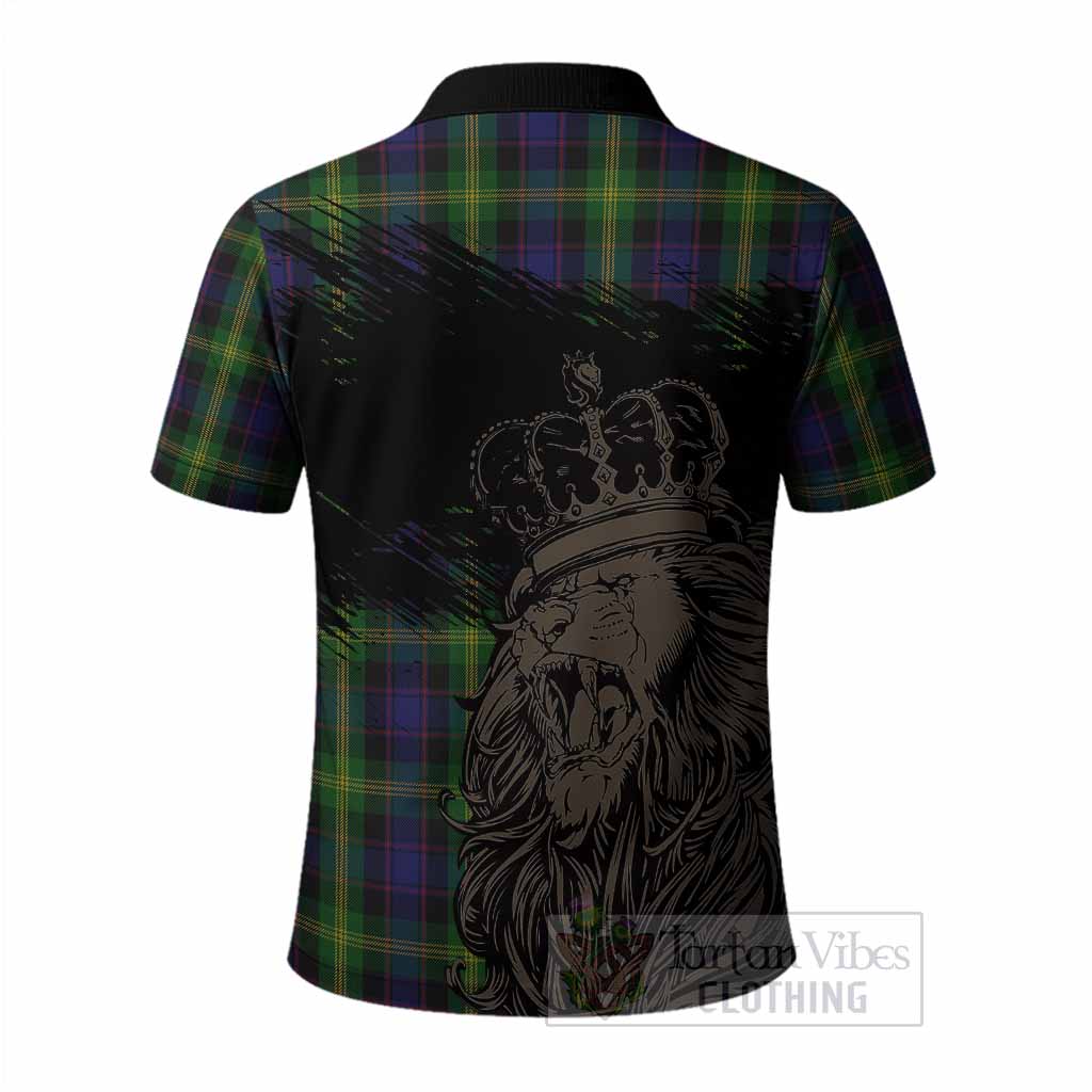Watson Tartan Crest Polo Shirt Crowned Lion Heritage Style
