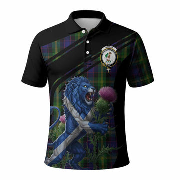 Watson Tartan Crest Polo Shirt Scottish Lion Rampant Thistle Kid - Tartan Vibes Clothing