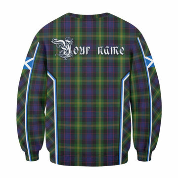 Watson Tartan Crest Sweatshirt Scotland Coat of Arm Flag Style