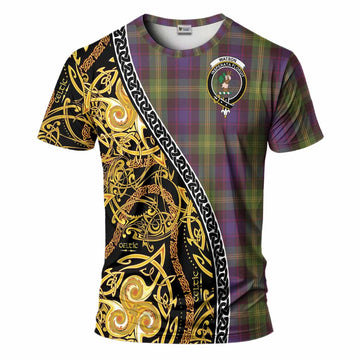 Watson Tartan Crest T-Shirt Celtic Knot and Triple Trickle Spiral Symbols