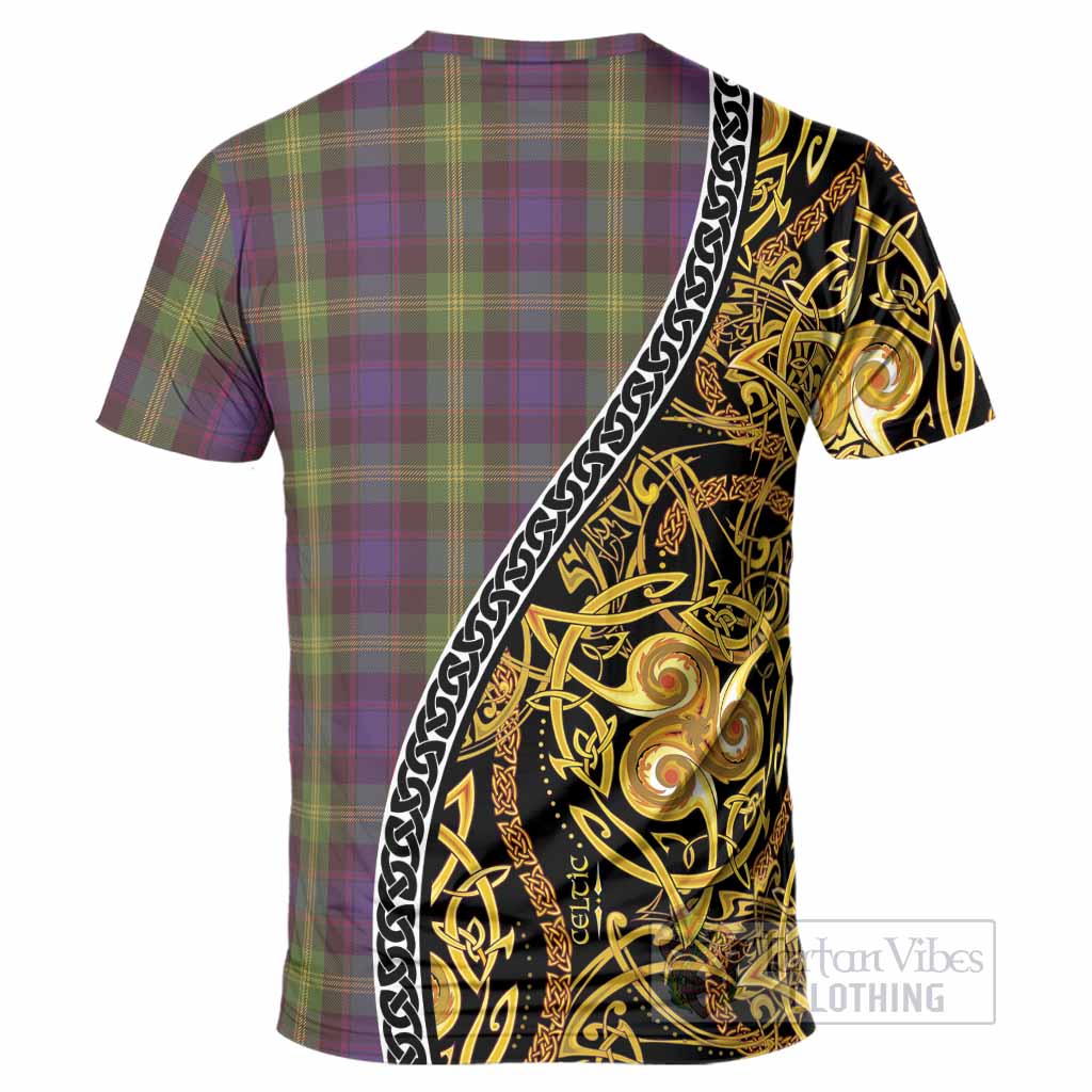 Watson Tartan Crest T-Shirt Celtic Knot and Triple Trickle Spiral Symbols