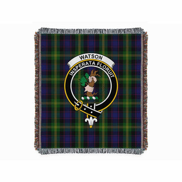Watson Tartan Crest Woven Blanket