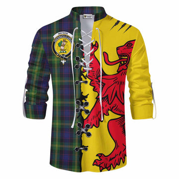 Watson Tartan Family Crest Ghillie Kilt Shirt Lion Rampant Honor - Tartan Vibes Clothing