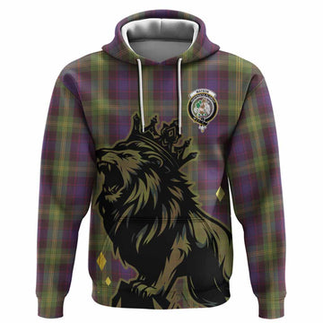 Watson Tartan Family Crest Hoodie Crowned Lion Roaring