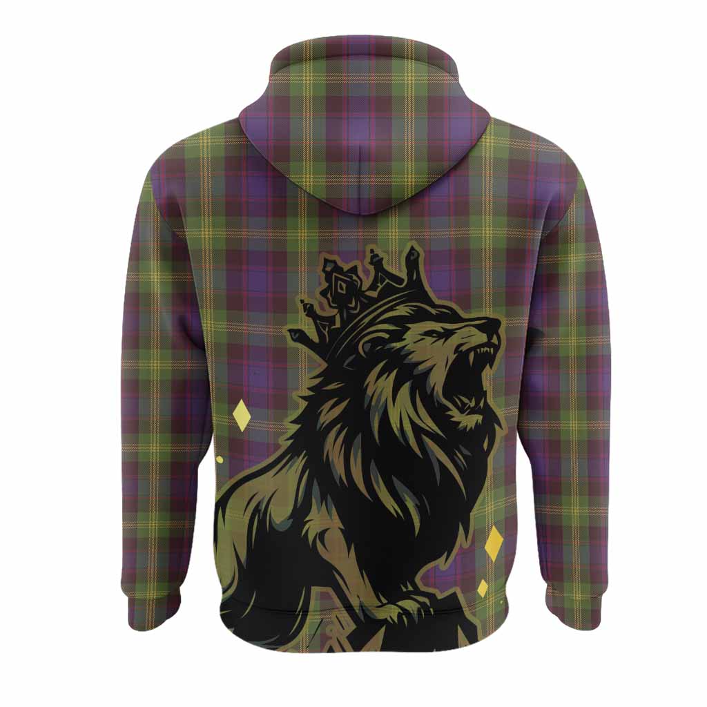 Watson Tartan Family Crest Hoodie Crowned Lion Roaring