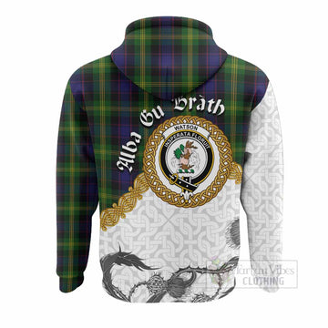 Watson Tartan Family Crest Hoodie Scottish Highland Warrior Celtic Knot Thistle