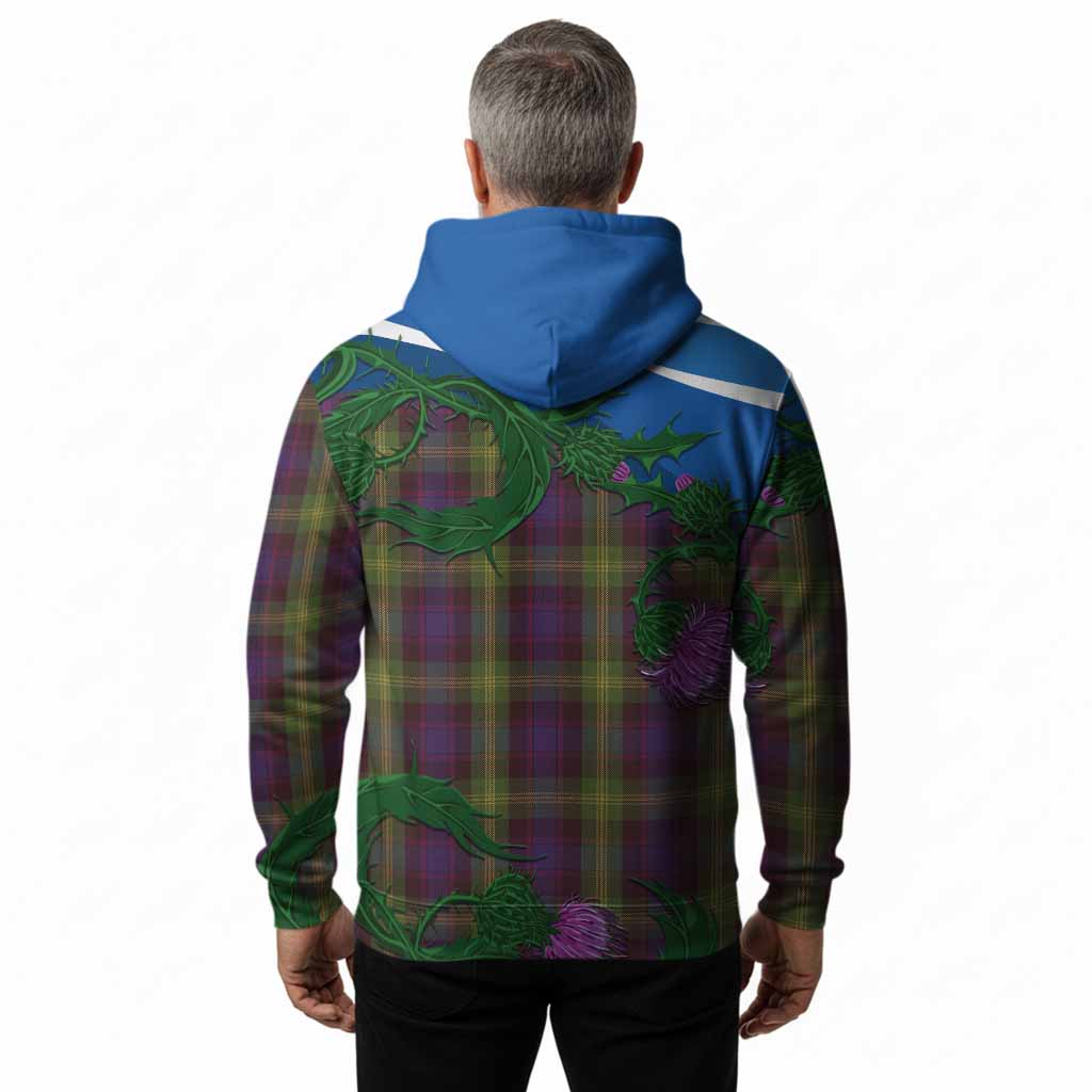 Watson Tartan Family Crest Hoodie Thistle in Minimalism