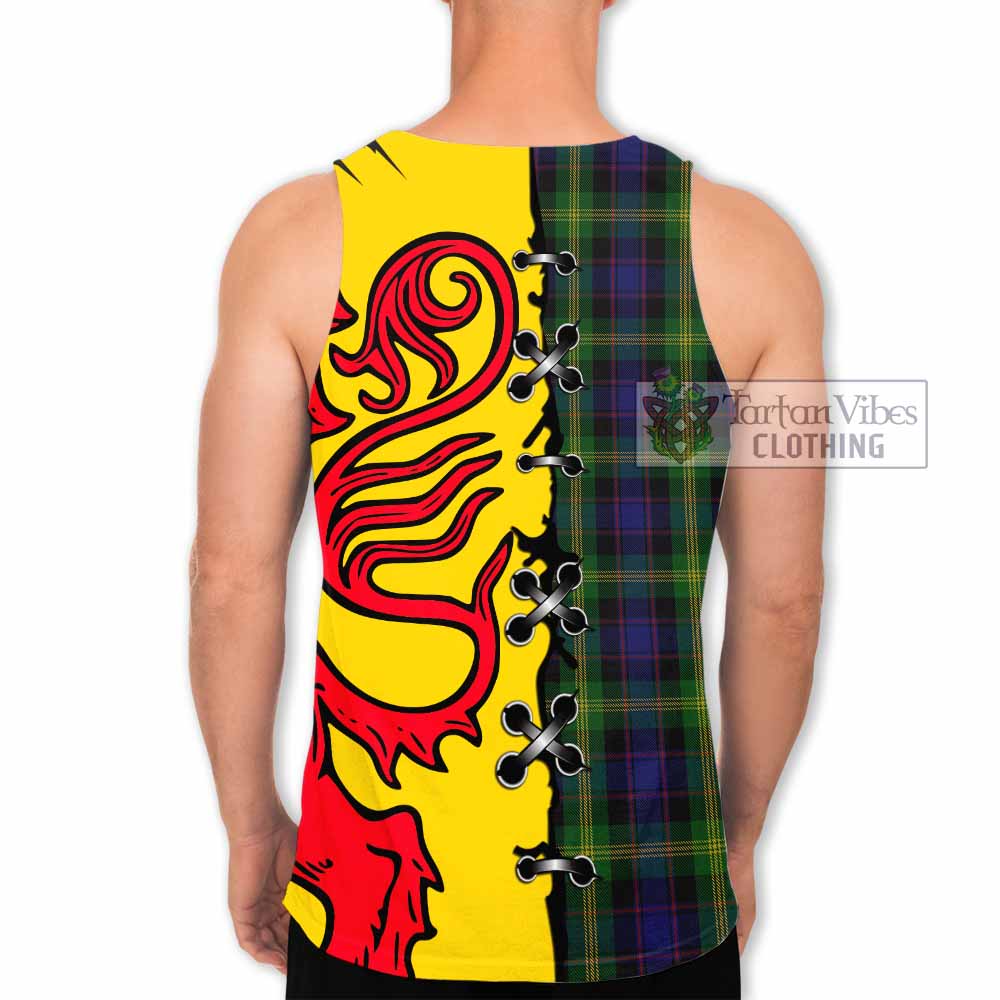 Watson Tartan Family Crest Men Tank Top Lion Rampant Honor - Tartan Vibes Clothing