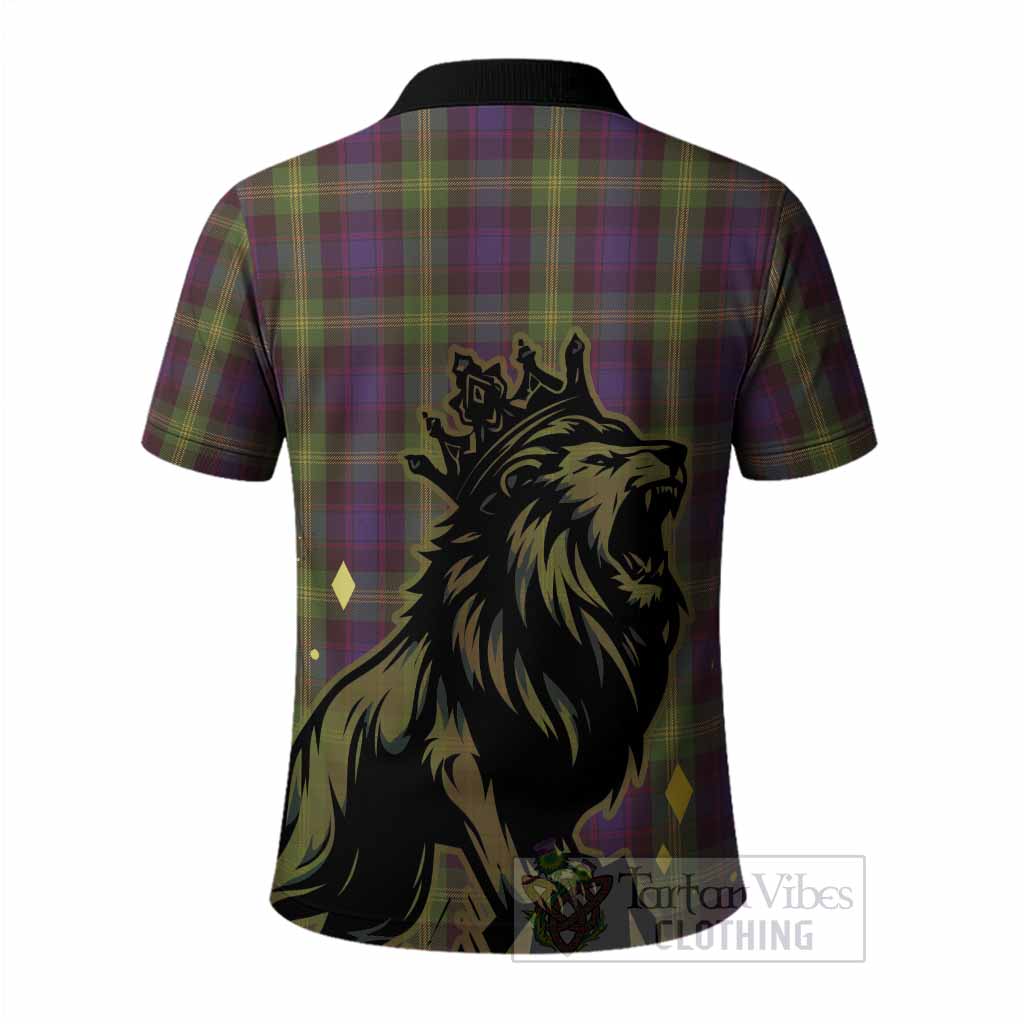Watson Tartan Family Crest Polo Shirt Crowned Lion Roaring