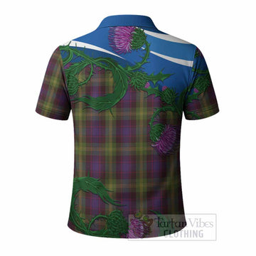 Watson Tartan Family Crest Polo Shirt Thistle in Minimalism